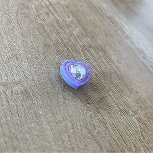 Bejeweled Heart Croc Jibbit (never used!)